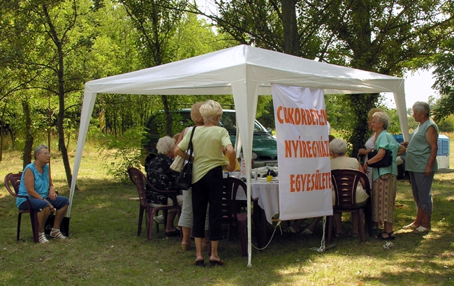 Vércukor mérő sátor